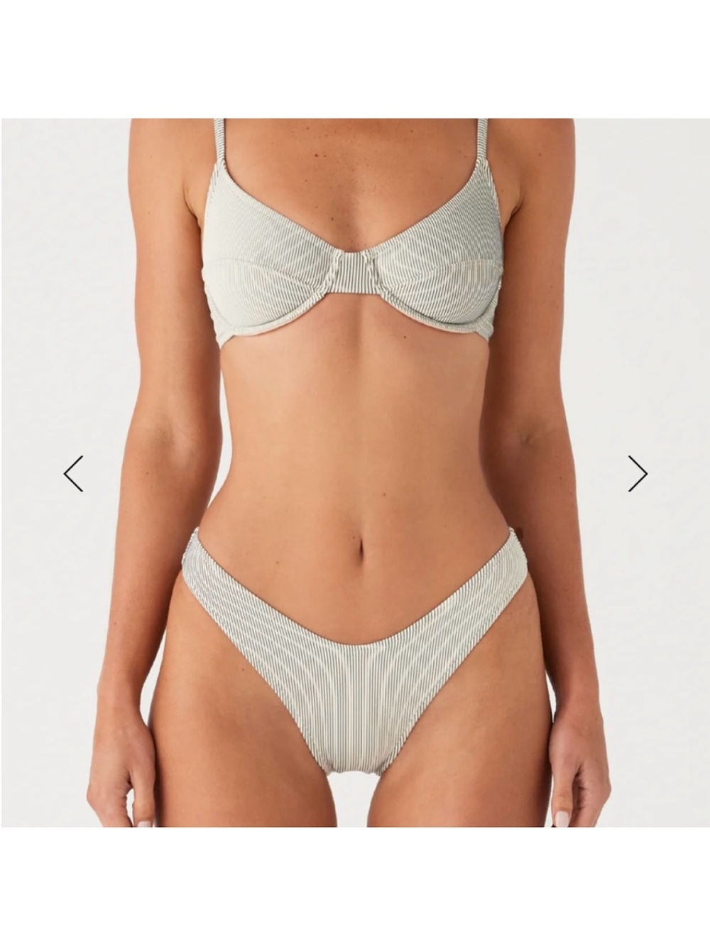 Zulu & Zephyr Signature Stripe Curve Brief - Coconut